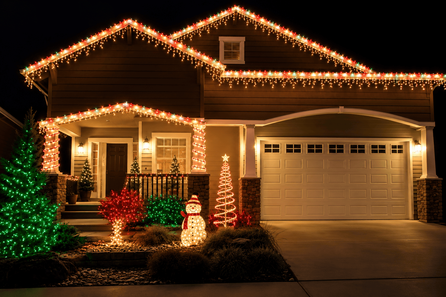 Jolly Old Lighting neighborhood street display work 4